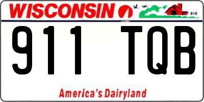 WI license plate 911TQB