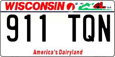 WI license plate 911TQN