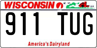 WI license plate 911TUG