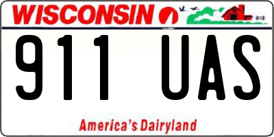WI license plate 911UAS