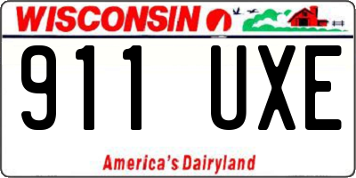 WI license plate 911UXE