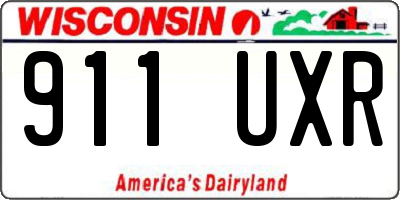 WI license plate 911UXR