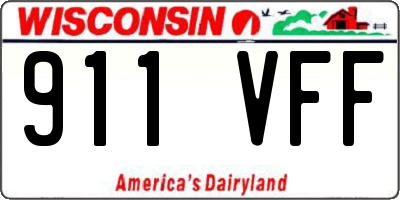 WI license plate 911VFF