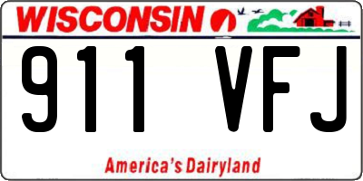 WI license plate 911VFJ