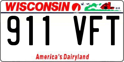 WI license plate 911VFT
