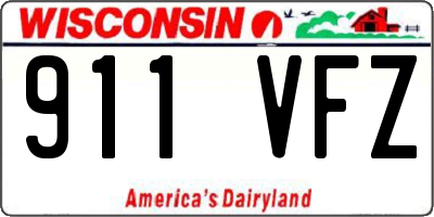 WI license plate 911VFZ