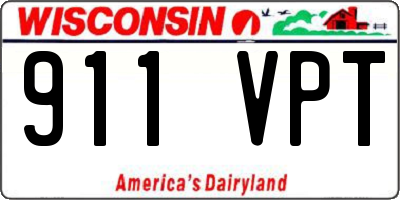 WI license plate 911VPT