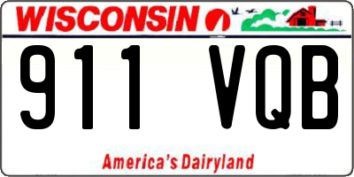 WI license plate 911VQB