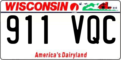 WI license plate 911VQC