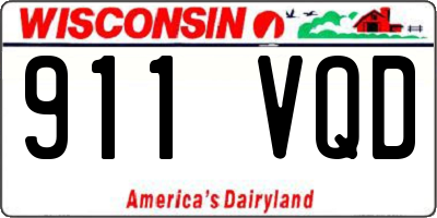 WI license plate 911VQD