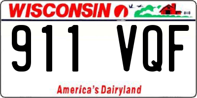 WI license plate 911VQF