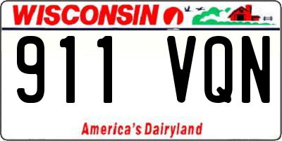 WI license plate 911VQN