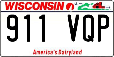 WI license plate 911VQP