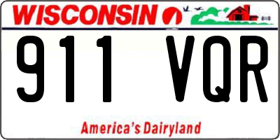 WI license plate 911VQR