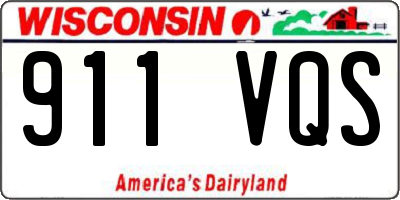 WI license plate 911VQS