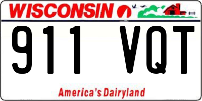 WI license plate 911VQT