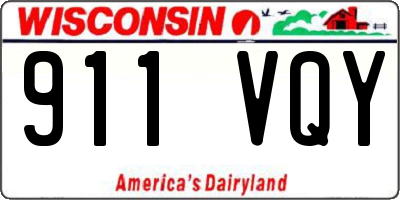 WI license plate 911VQY