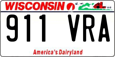 WI license plate 911VRA
