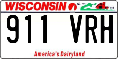 WI license plate 911VRH