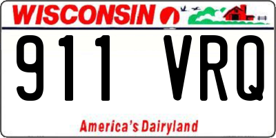 WI license plate 911VRQ