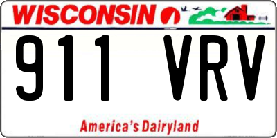 WI license plate 911VRV