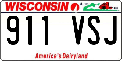 WI license plate 911VSJ
