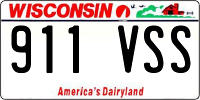 WI license plate 911VSS