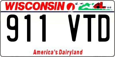 WI license plate 911VTD