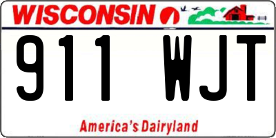 WI license plate 911WJT