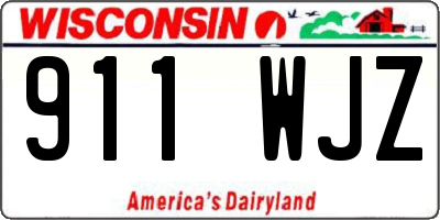 WI license plate 911WJZ