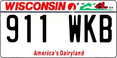 WI license plate 911WKB