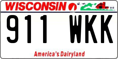 WI license plate 911WKK