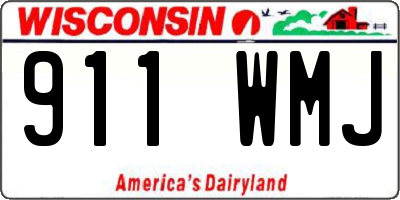 WI license plate 911WMJ