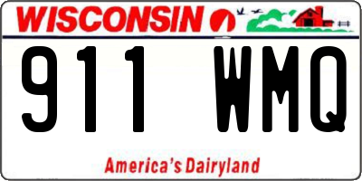 WI license plate 911WMQ