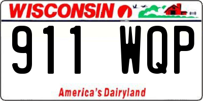 WI license plate 911WQP