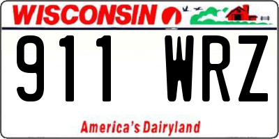 WI license plate 911WRZ
