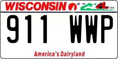 WI license plate 911WWP