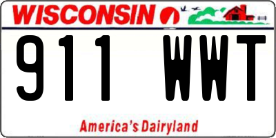 WI license plate 911WWT