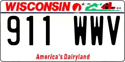 WI license plate 911WWV