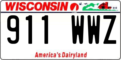 WI license plate 911WWZ