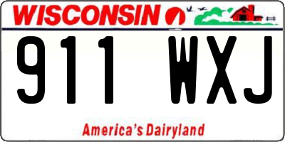WI license plate 911WXJ