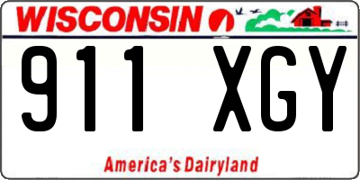 WI license plate 911XGY