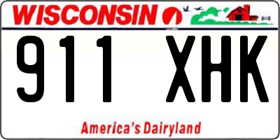 WI license plate 911XHK