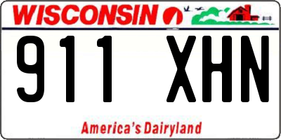 WI license plate 911XHN