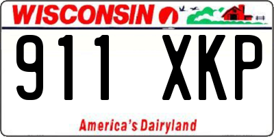 WI license plate 911XKP