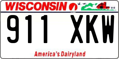 WI license plate 911XKW