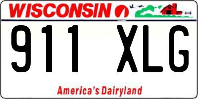 WI license plate 911XLG
