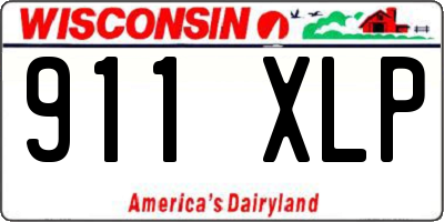 WI license plate 911XLP