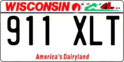 WI license plate 911XLT
