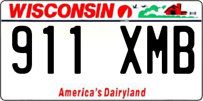 WI license plate 911XMB
